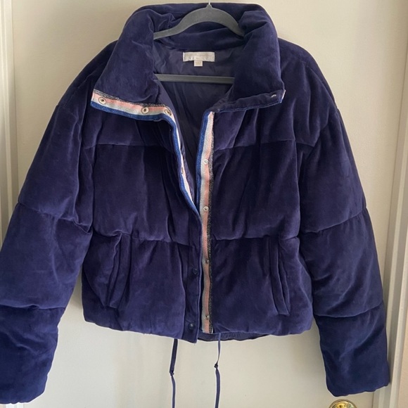 Spiritual Gangster Velour Puffer Jacket - Picture 3 of 6